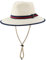 Magracy Kinder Jungen Strohhut mit breiter Krempe, Sommer-Sonnenschutzhut, Faltbarer Fedora-Strandhut, M, Weiß