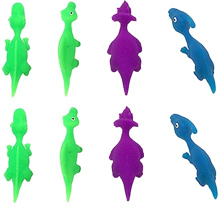 Toyvian 8-Teiliges Dinosaurierspielzeug Sommerspielzeug Schleudern Für Kinder Spielzeug Für Kleinkinder Weiches Dinosaurierspielzeug Fliegendes Dinosaurierspielzeug Fingerkatapult