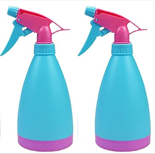 YOHUB Refillable Fine Mist Spray Bottle Water Bottle 500ml 16oz, Lawn Sprinkler, Water Mister for Herbicides,Pesticides,Fertilizers, Plants Flowers, Home Car Travel (Set Of 2) (Blue Set 2)