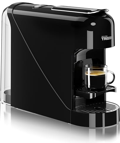 Tristar Kapselkaffeemaschine - Kompatibel mit Nespresso Kapseln - Herausnehmbare Tropfschale - Abnehmbarer, geräumiger 900 ml Wassertank - 20 Bar Druck - 1400 W - CM-2300