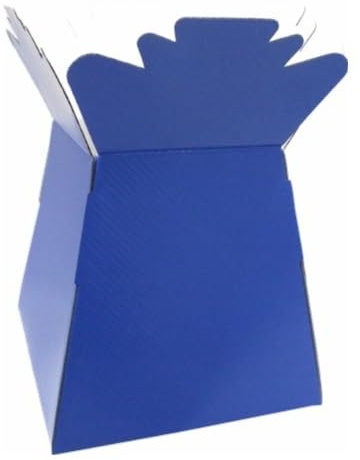 Inerra Florist Boxes Living Vases for Flowers and Bouquet Box Making - Pack of 5 (Royal Blue)