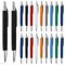 GOMETY 50 Stück Ergonomische Kugelschreiber, Premium Kugelschreiber Set Rutschfester Griffzone Einfaches Schreiben Kulli für Büro und Haushalt Kulis Blauschreibender Mehrfarbig Gehäuse Zufällige Farbe