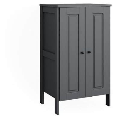 VitaliSpa Kinderkleiderschrank Grau Ajaton - 70x121x53 cm aus Spanplatte - Kinderregal für Kinder und Teenager, praktische Lösung für gut organisierte Räume