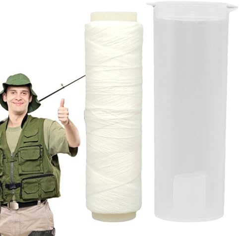 Klarer Angelfaden – Angelschnur, durchsichtige Angelschnur | Angelköderhalter, Nylon-Angeldraht, Köderwickelfaden, Fischschnur für Lachs-Stör-Wels, Angelköderhalter, Nylon-