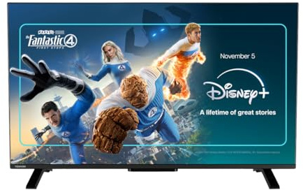 Toshiba 43”LV2553DB Full HD Smart VIDAA TV, HDR, Freely, Disney+, Prime Video, Netflix, Dolby Audio, Works with Alexa, Works with Google Assistant, VIDAA Voice 2025