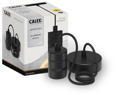 CALEX - Hanging Lamp Retro 1.5M - E27 - Black - Excl. Light Source