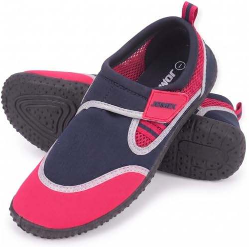 CLEIKS Scarpe Acqua Donna in Tessuto Traspirante con Suola TPR Antiscivolo, Ideali per Uso Quotidiano e attività all'Aperto, Comfortevoli e Resistenti (Rosso, 40 EU, WDS250176-0)
