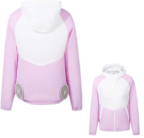USB Luftkonditionering Fläkt Jacka Overall Flerfärgad Flera storlekar | Pink,M