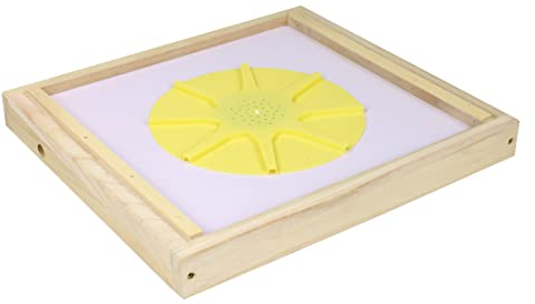 Deutsch Normal Deckel mit Bienenflucht 8 Kanäle (46.50 X 42 cm) für DNM 10er Beuten Imkerei Zwischenboden Honigentnahmeschied