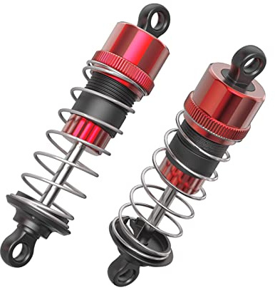 HYPER GO 16500R 1/16 Scale RC Car Accessories Aluminum Capped Oil Filled Shock, Spare Parts RC Vehicle Shock Kits for H16PL Rear Shock (Pair)