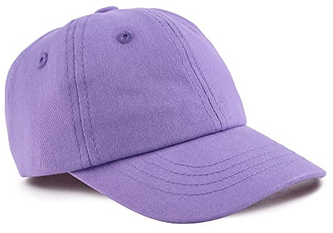 Plain Toddler Baseball Hat Unisex Cotton Kids Trucker Hat Adjustable Baby Boys Sun Caps Girls Baseball Cap 1-5Y (52cm(2-4Y), Purple)