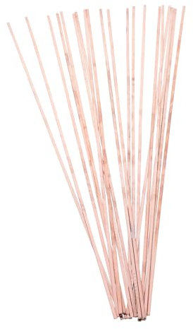 HOMOCONO Welding Rods 20pcs Copper Brazing Wire Flux Cored for Repairing Silver/Golden Smooth Welding Effect