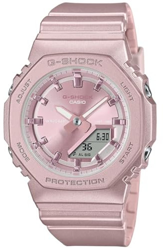Casio G-shock - Orologio Da Polso Da Unisex Al Quarzo Sportivo Bracciale E Cassa In Resina Di Colore Rosa Quadrante Analogico-digitale Rosa - GMA-P2100ST-4AER