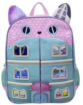 CYPBRANDS Gabby, Mochila, Mochila Infantil, Tapas imantadas, Guarderia, Preescolar, Multicolor, Producto Oficial