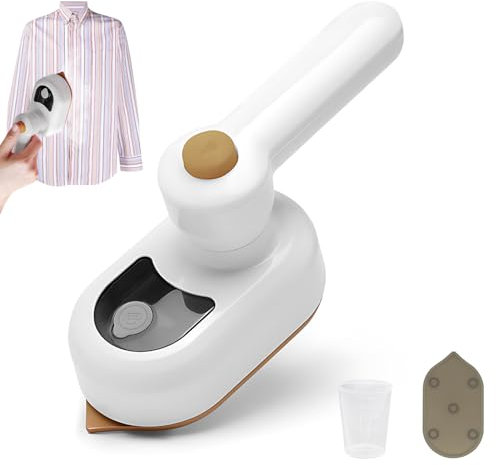 Herbst Mini Dampfbügeleisen Faltbares Handbügeleisen Reise Bügeleisen Hemdenbügler Schnelles Aufheizen Kleines Bügeleisen Dampf für Zuhause Reise (Weiß)