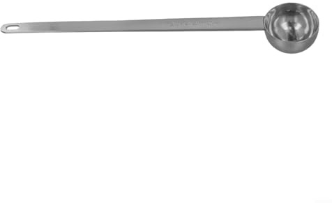 Cucchiaio dosatore da caffè in acciaio inox con manico lungo, scala graduata incisa per misurazioni precise da 5 a 30 ml, strumento da cucina per cottura, cottura e preparazione di bevande (20 ml)