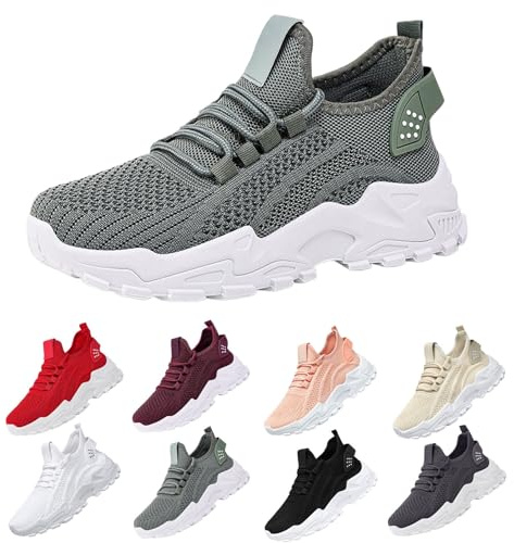 Platåsandaler damer sommar – fritidsskor damer andas damskor enfärgade joggingskor fashionabla löparskor bekväma sportskor som avslappnade maskerade sneakers