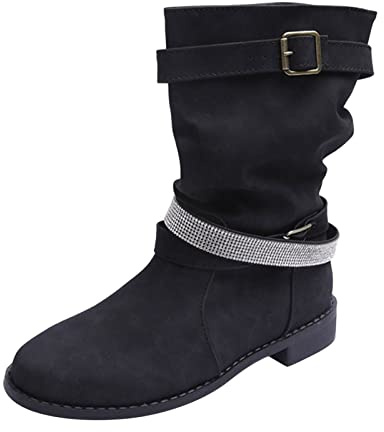 Bottes Santiag Femme Bottines Femme Talon Western Cowboy Chaussures Hiver | Bottes Femme Bottines Femme Talon Western Cowboy Chaussures Hiver Chaudes Confortable Boots Voyage RandonnéE