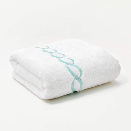 Superior 1000 Gram Egyptian Cotton Oversize 63 x 31 Bath Towel, 1 Piece, Mint Chain