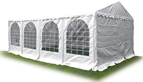AmbiSphere Tente de réception de qualité supérieure - Environ PE 240 g/m² - Bâche de jardin, chapiteau, pergola, tonnelle de jardin, tonnelle de jardin, tonnelle pliable, étanche, blanc, en