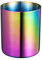 Lidwot Aurora Rainbow 304 Stainless Steel Pen Holder – Vacuum Coated and Fade-Resistant Round Nordic Style Metal Cup for Desk, Stationery, Kitchen Tools and Makeup Brushes Storage