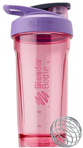 BlenderBottle Sport Shaker Bottle with Wire Whisk, 28-Ounce, Purple – Protein Shakes & Hydration for Athletes & Fitness Enthusiasts, Easy Mixing, Durable & Lightweight, Lockable Lid