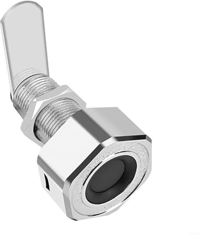 Schubladenschloss mit Fingerabdruck 30 mm Biometrisches Fingerabdruckschloss für Nachttisch Hause Briefkastenschloss(Silver)