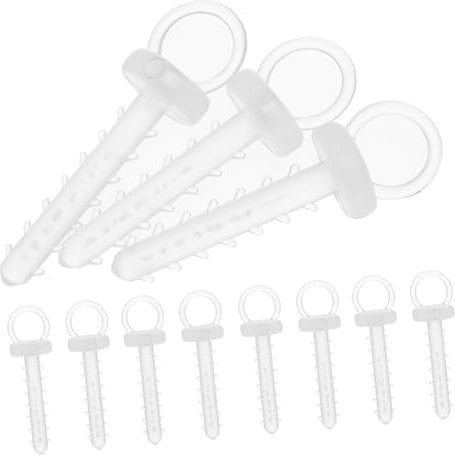 BUGUUYO 100pcs Foam Nativity Accessories Foam Ornaments Hanger Caps Fashionable Hanging Balls Fittings Creative Caps Unique Balls Fittings Xmas Ornament Fittings Plastic