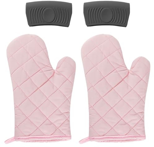 Guanti Da Forno Da 2 Pezzi E Isolanti Per Manici Da Pentola Da 2 Pezzi, Guanti Da Forno, Guanti Antiscivolo, Guanti In Cotone Resistenti Al Calore, Accessori Da Forno, Utensili Da Cucina