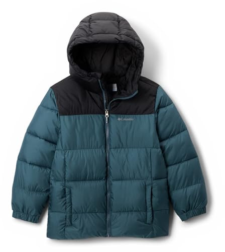 Columbia Puffect Chaqueta con Capucha, Aislamiento, Mentonera, Bolsillos Seguros, Puños Elásticos - Juvenil Unisex