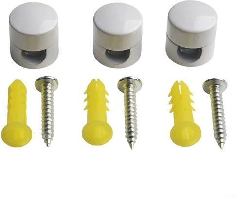 Organisation de câbles sans effort avec 3 clips métalliques solides et élégants pour vos cordons et fils (blanc)