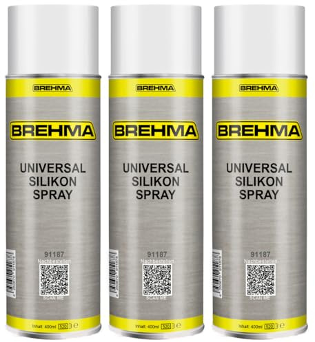 3x BREHMA Universal Silikonspray 400ml Schmiermittel Schmierstoff Siliconespray