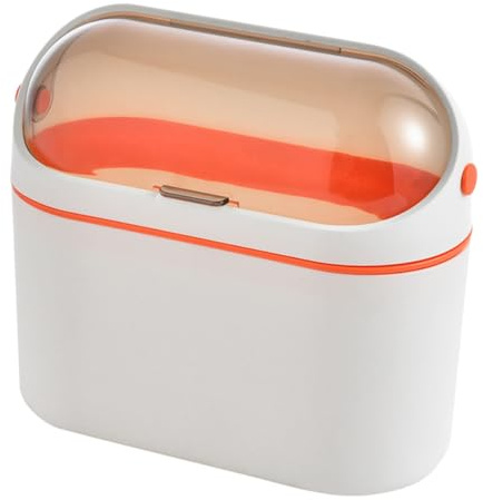 MALUGOGO Pattumiera da Cucina con Coperchio Ribaltabile, Cestino Appeso da Parete Piccolo e Portatile, Contenitore per Rifiuti Domestici per Bagno e Scrivania, Design Moderno e Capacità