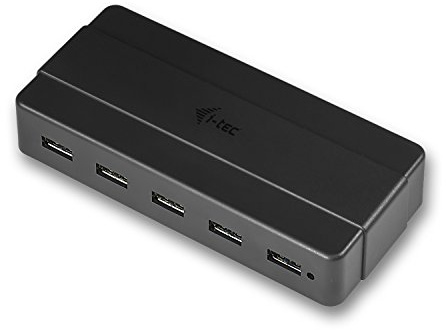 i-tec USB 3.0 Charging HUB 7 Port mit Netzadapter, 2x USB 3.0 Ladeport, Ideal für Notebook Ultrabook Tablet PC, Windows Mac Linux