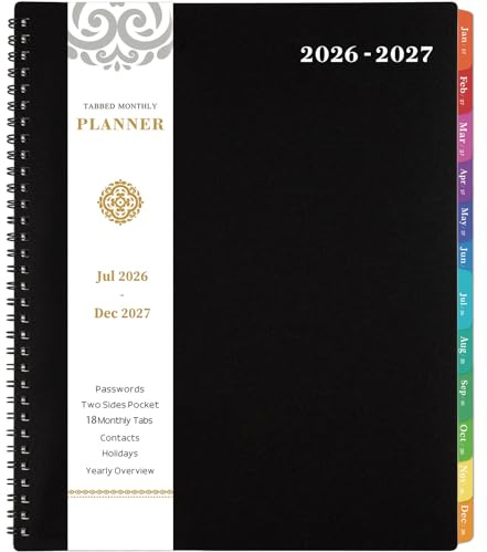 Artfan 2027 Monthly Planner, Jan 2027 - Dec 2027, 8.5 x 11