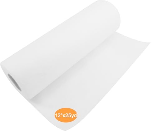 New brothread Wash Away (Wasserlösliche) Maschinen Stickvlies 12 x25 Yd/Rolle - Leichtem Gewicht 40gm (1.5oz) - Kann in Verschiedene Größen geschnitten Werden für Maschinensticken und Handnähen