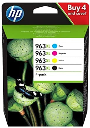 HP 963 XL (3YP35AE) Kit 4 Originalpatronen HP OfficeJet Pro 9010 OfficeJet Pro 9012 OfficeJet Pro 9015