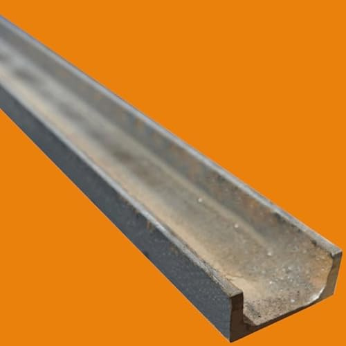 LE ROI DU FER - Fer en U à congés acier S235-1 metre, Dimension - 30 x 15 mm, Epaisseur 4 mm