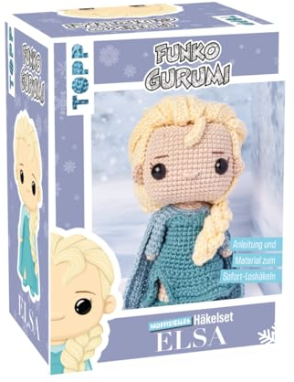 topp Funkogurumi Elsa. Das inoffizielle Häkelset: Anleitung, Misch-Garn in 4 Farben, Füllwatte, Stickgarn, Häkelnadel 2,5 mm, Sicherheitsaugen, Maschenmarkierer, Wollnadel, Yellow