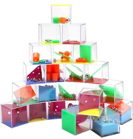 VOSSOT 24 giochi di pazienza per bambini, gioco d'azzardo, regalo di matrimonio e compleanno dei bambini, mini giochi per bambini e adulti, regalo di pazienza, riempimento pinata