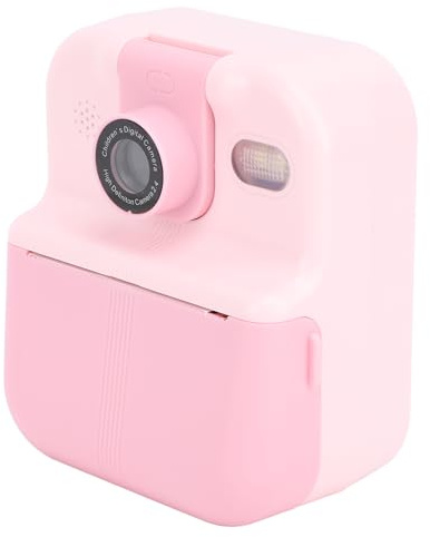 Barnkamera Instant Print 1080P Selfie Digitalkamera Bärbar Resekamera för Pojkar Flickor Barn 3-12 år (Rosa)