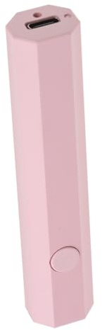 Beavorty Lampada per Unghie UV Mini Portatile in Abs 180mah Asciuga Gel Manicure Rapido per Salone e Utilizzo Domestico Rosa Compatta e Facile da Trasportare