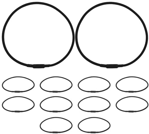 AKOOSY 12 Pezzi Anelli Elastici in Gomma per Supporto Microfono Antishock Sostituzione Facile e Resistente Compatibili con Diverse Molle Microfono per Registrazione Professionale e