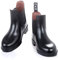 RL24 - Jodhpur Reitstiefelette soft | Kinder Stiefeletten | mit Elastikeinsatz & Pull-On | wasserdichte Chelsea Boots aus Kunstleder | schwarze Reitschuhe | Größe 33