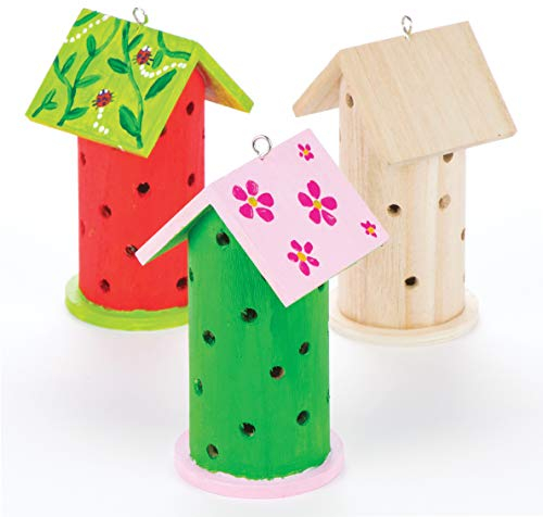 Baker Ross Maisons en bois pour coccinelles, fournitures idéales pour les activités de loisirs pour enfants (Boîte de 2)