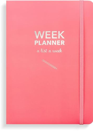 Burde Week Planner undated pink: Terminplaner Undatiert