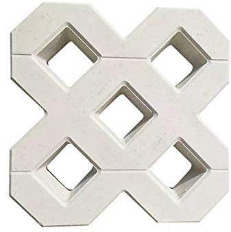 NGHSDO Stampo Cemento Fai da Te Square Garden Percorso concreto di plastica Mattone cassaforma propilene da marciapiede pedonale Giardino Costruzioni Accessori Stampo per Pavimento in Cemento