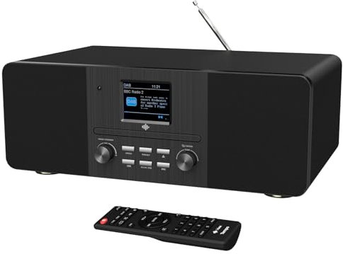 i-box Tempo, CD Player, Hifi System, Bluetooth Speakers, DAB Radio, FM Radio, AUX, Bass Stereo Speakers, CD Players for Home, LED Display Digital Clock