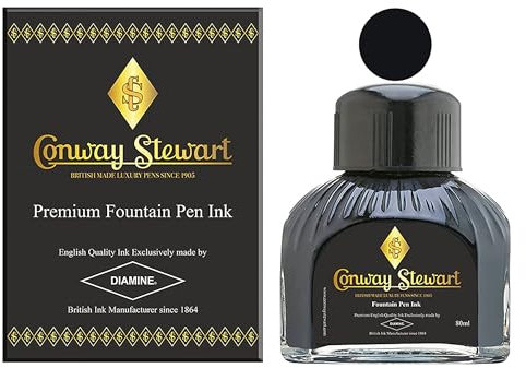 Conway Stewart Fountain Pen Bottle Ink - Onyx Black