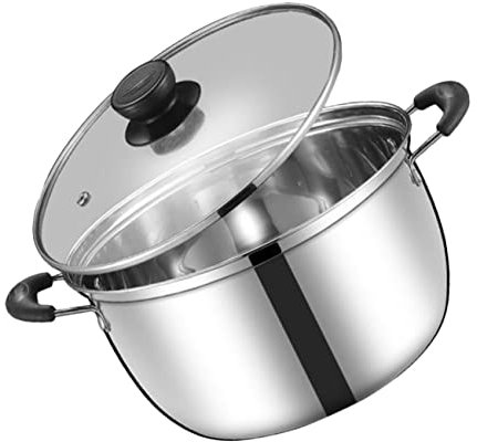 Cabilock Sartén Antiadherente Para Leche y Sopa Olla De Acero Inoxidable Cacerola Pequeña Hervidor De Leche Práctica